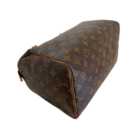 Louis Vuitton Speedy 30 Monogram Braun / akzeptabel Louis Vuitton