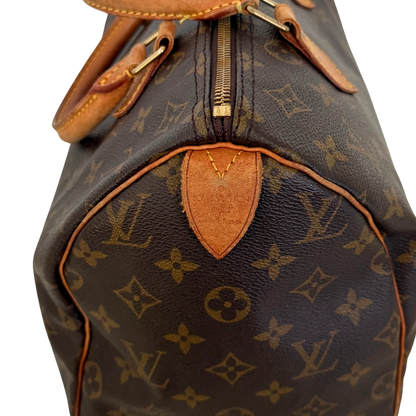 Louis Vuitton Speedy 30 Monogram Braun / akzeptabel Louis Vuitton
