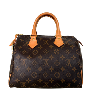 Louis Vuitton Speedy 25 M41528 Monogram Canvas Brown Fullset / good