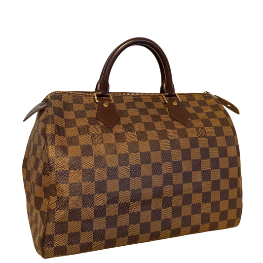 Louis Vuitton Speedy 30 Damier Ebene Brown / very good