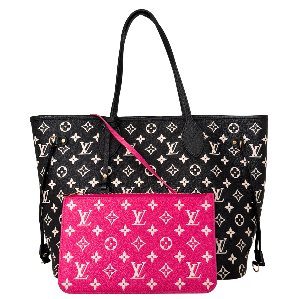Louis Vuitton Neverfull MM Spring in the City Monogram Empreinte Zwart