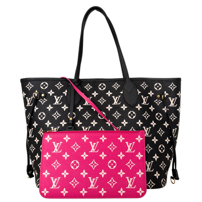 Louis Vuitton Neverfull MM Spring in the City Monogram Empreinte Zwart