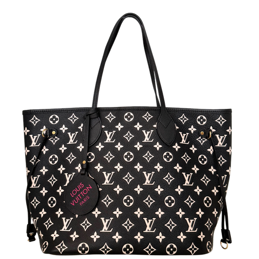Louis Vuitton Neverfull MM Spring in the City Monogram Empreinte Black / as good as new