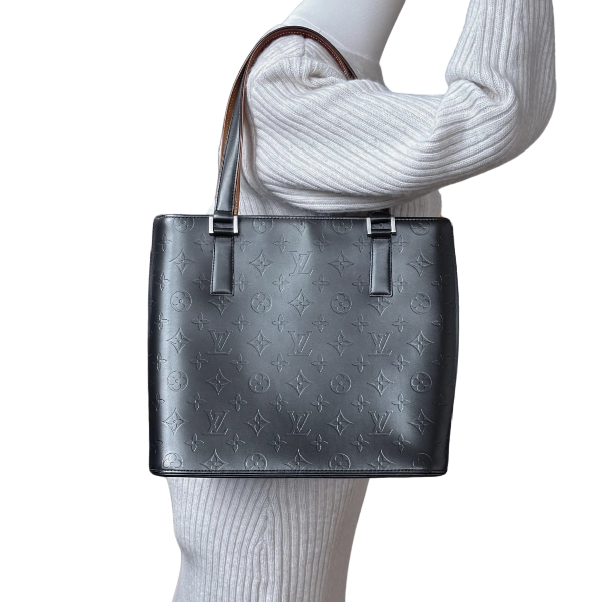 Louis Vuitton Monogram Mat Stockton M55112 Grau / sehr gut Louis Vuitton