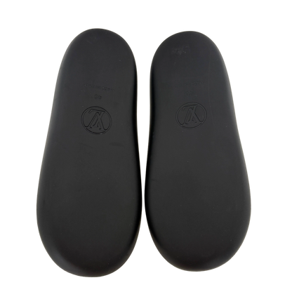Louis Vuitton Sunbath Flat Mules Monogram Canvas Größe 40 Braun / neuwertig Louis Vuitton