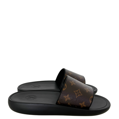 Louis Vuitton Sunbath Flat Mules Monogram Canvas Größe 40 Braun / neuwertig Louis Vuitton