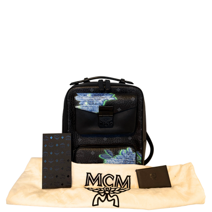 MCM Tech Flower Rugzak Klein Zwart