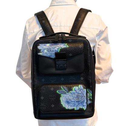 MCM Tech Flower Rugzak Klein Zwart