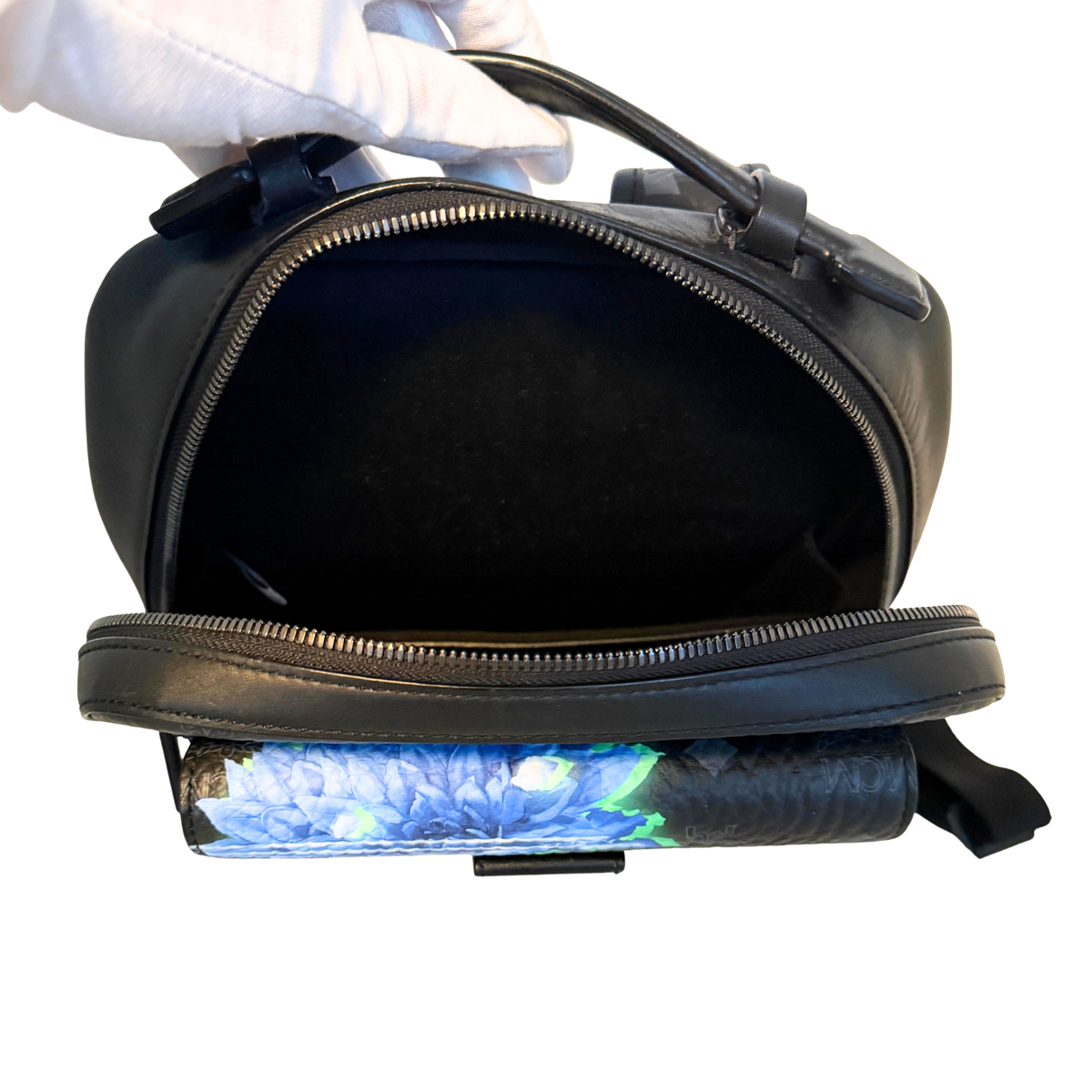 MCM Tech Flower Rugzak Klein Zwart