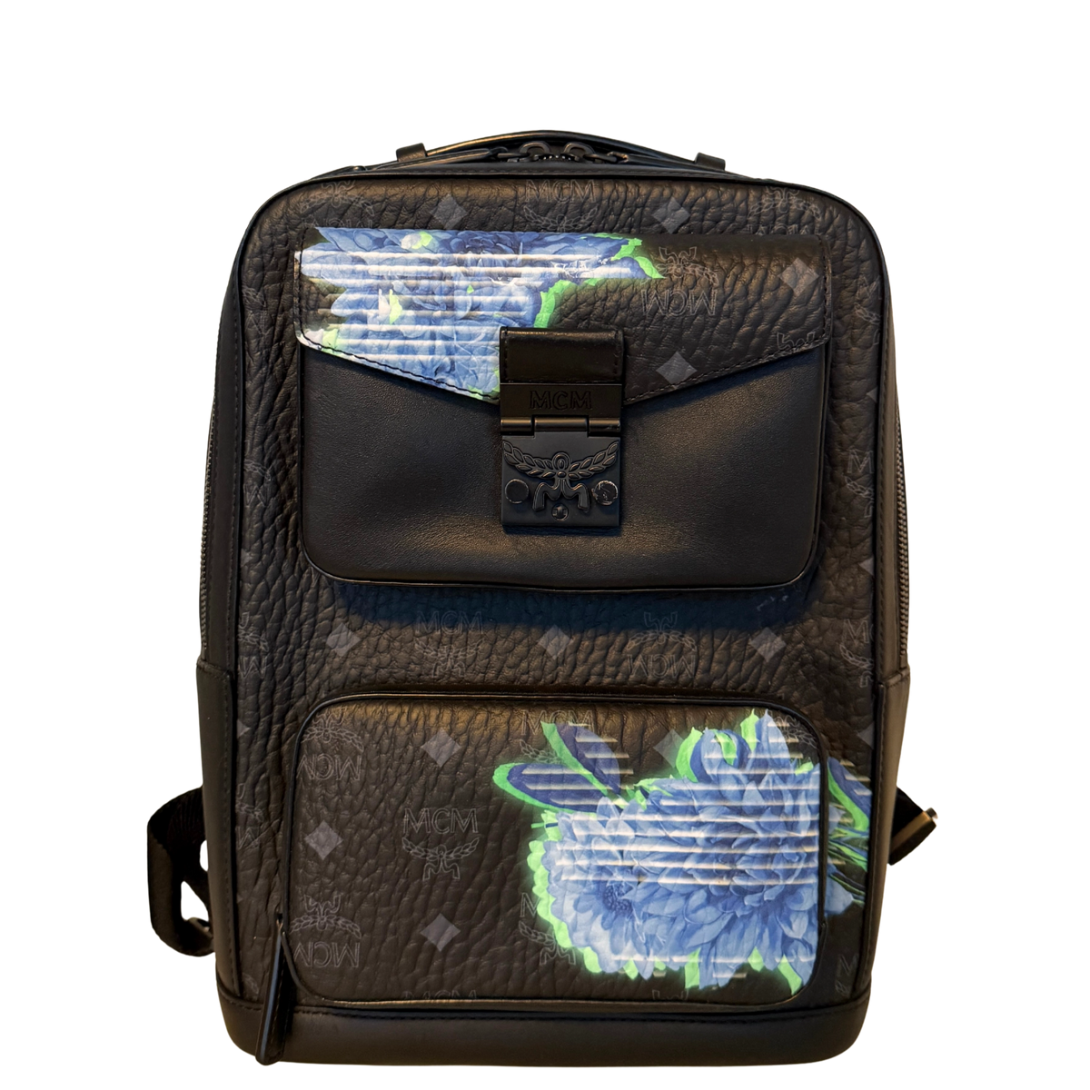 MCM Tech Flower Rugzak Klein Zwart