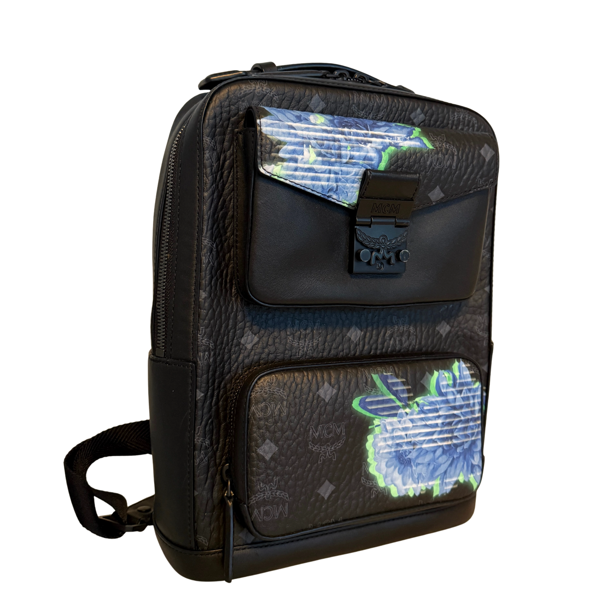 MCM Tech Flower Rugzak Klein Zwart