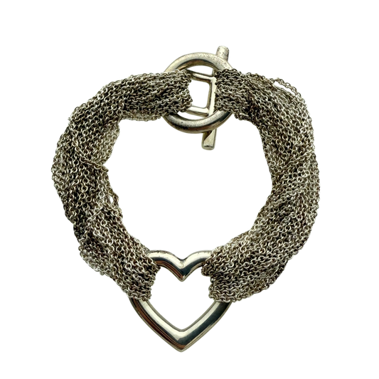 Tiffany & Co. Elsa Peretti Open Heart Armband Silber / gut Tiffany & Co.