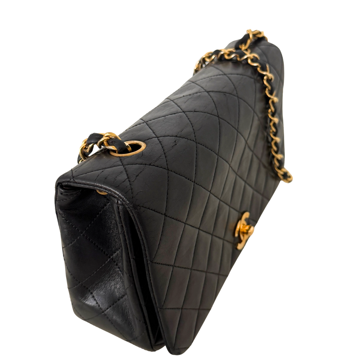 Chanel Timeless Single Flap Bag Schwarz / gut Chanel