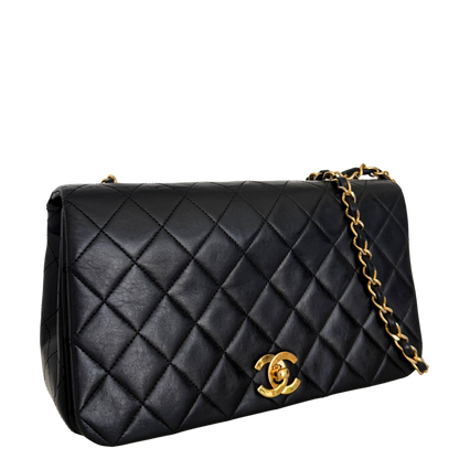 Chanel Timeless Single Flap Bag Schwarz / gut Chanel