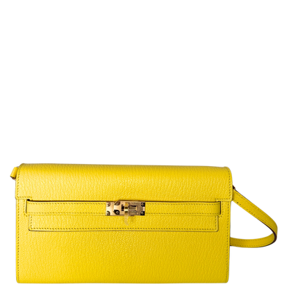 Hermès Kelly To Go Jaune Citron Fullset / neuwertig Hermès