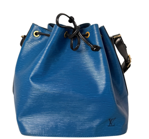 Louis Vuitton Petit Noé Epi Lederen Schoudertas M44152 Toledo Blauw