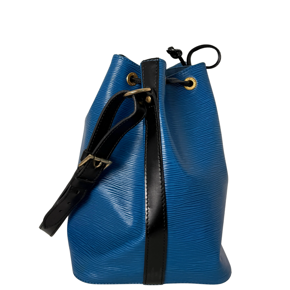 Louis Vuitton Petit Noé Epi Leder Schultertasche M44152 Toledo Blau / gut Louis Vuitton