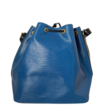 Louis Vuitton Petit Noé Epi Leder Schultertasche M44152 Toledo Blau / gut Louis Vuitton