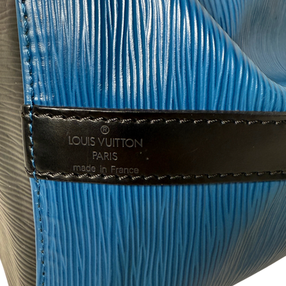 Louis Vuitton Petit Noé Epi Leder Schultertasche M44152 Toledo Blau / gut Louis Vuitton