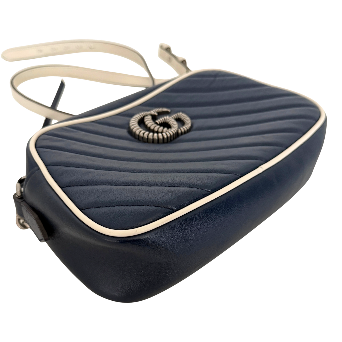 Gucci GG Marmont Torchon Schultertasche Blau / sehr gut Gucci