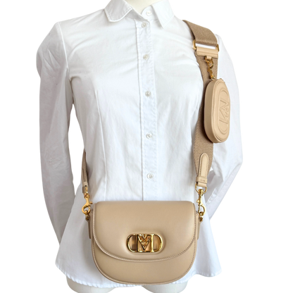 MCM Travia Schoudertas Beige
