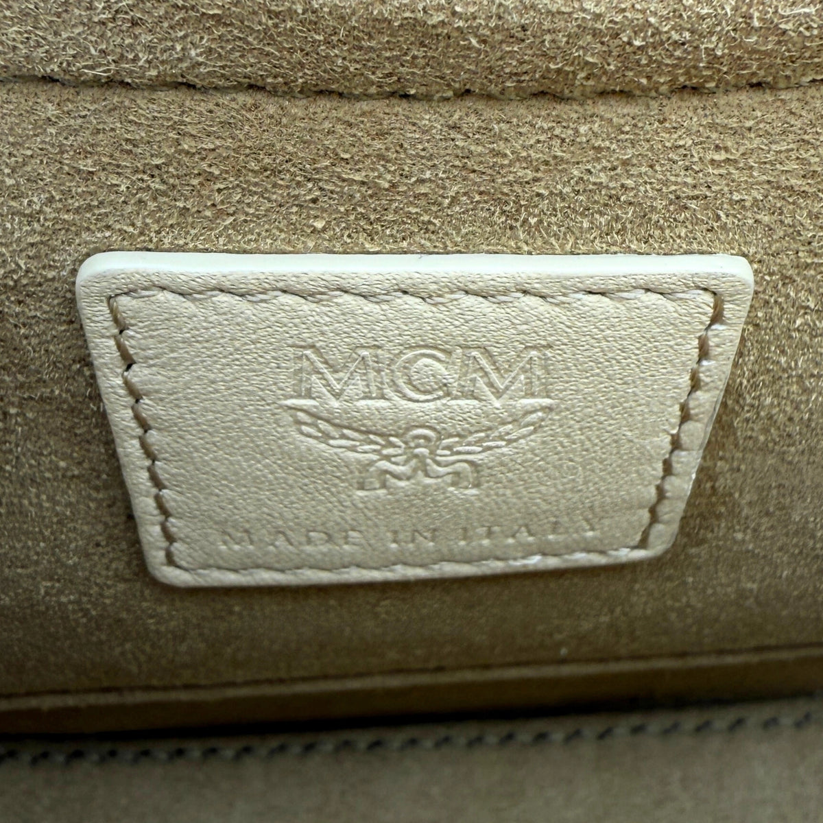MCM Travia Schoudertas Beige