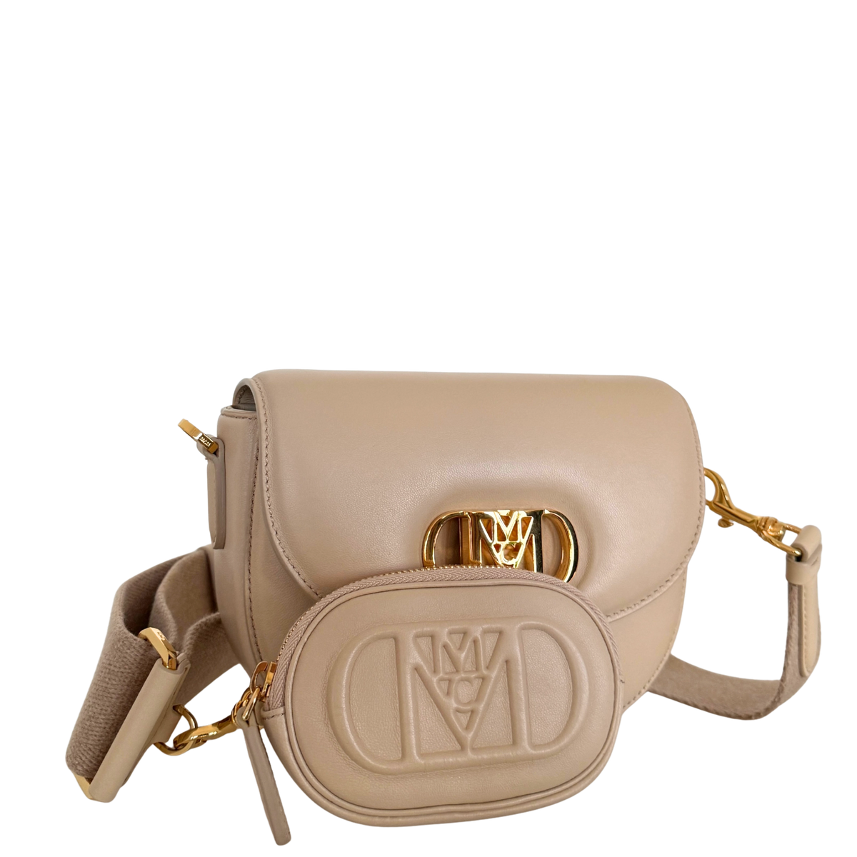 MCM Travia Schoudertas Beige