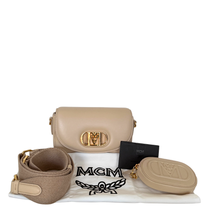 MCM Travia Schoudertas Beige