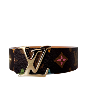 Louis Vuitton by Tyler, the Creator LV Tag Omkeerbare Riem Maat 100cm Bruin