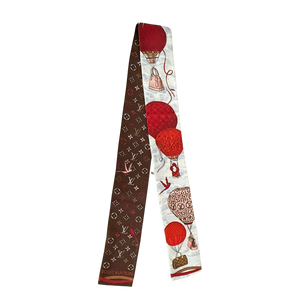 Louis Vuitton Up and Away Bandeau Zijde Rood