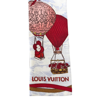 Louis Vuitton Up and Away Bandeau Seide Rot / neuwertig Louis Vuitton