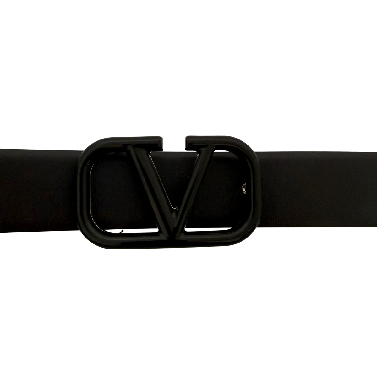 Valentino Garavani VLogo Gürtel aus Leder 80cm Dunkelbraun / neuwertig Valentino