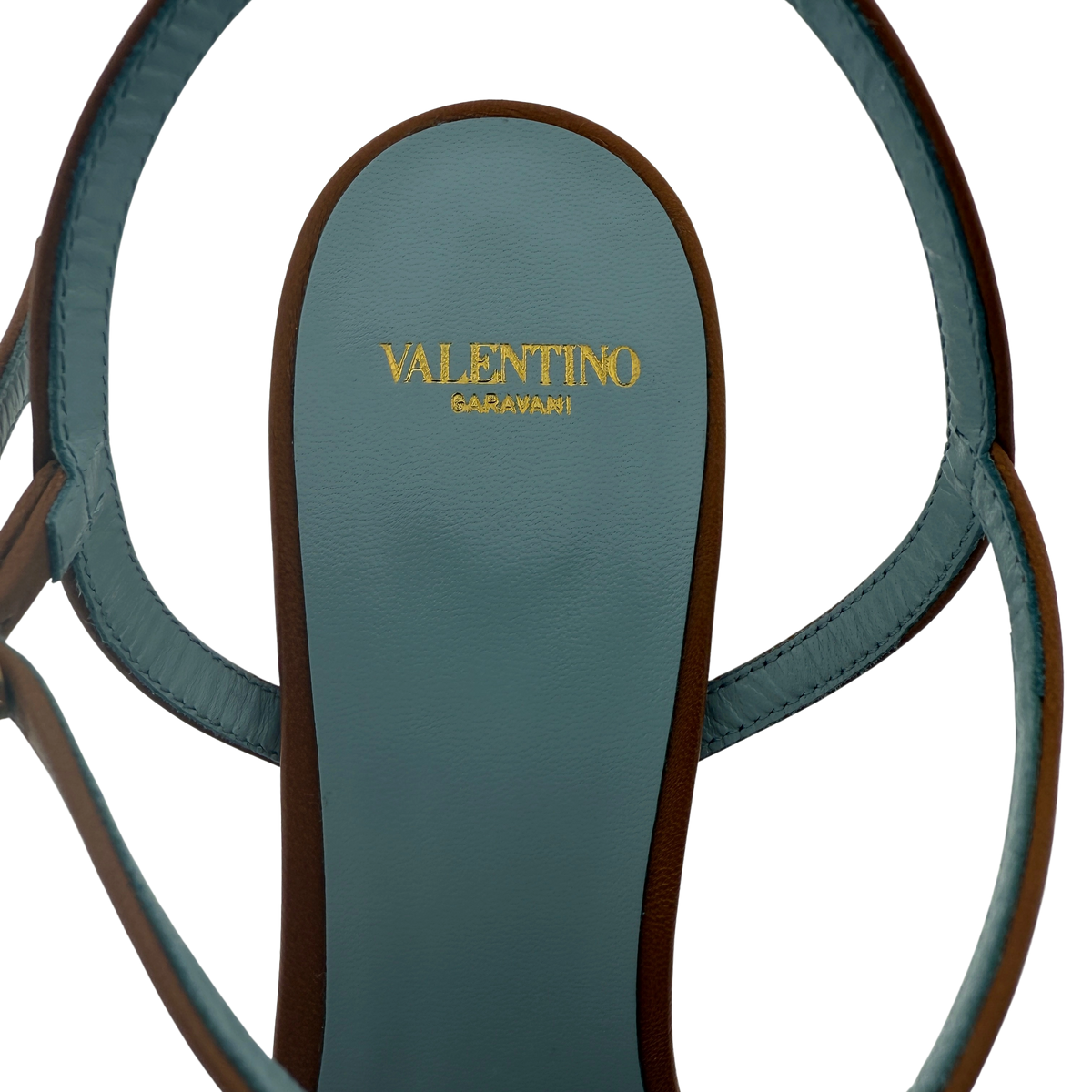 Valentino Garavani Sandal Royal Plateausandalen aus Ziegenleder Braun Größe 38 / neuwertig Valentino