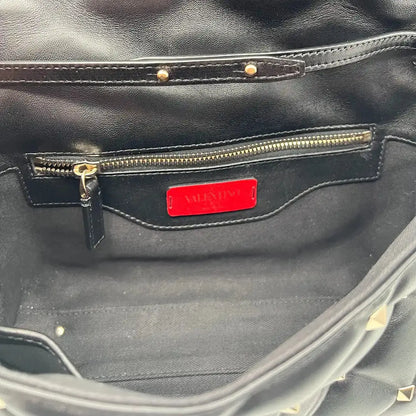 Valentino Candystud Schultertasche gestepptes Leder schwarz / sehr gut Echtheitscheck