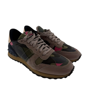 Valentino Garavani Rockrunner Leren Sneaker Camouflage Maat 41
