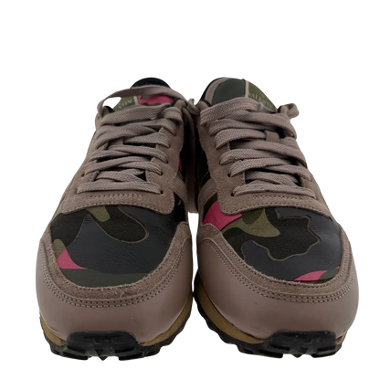 Valentino Garavani Rockrunner Leder Sneaker Camouflage Größe 41 / gut Echtheitscheck