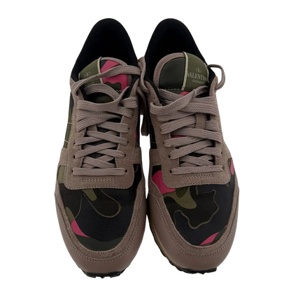 Valentino Garavani Rockrunner Leder Sneaker Camouflage Größe 41 / gut Echtheitscheck