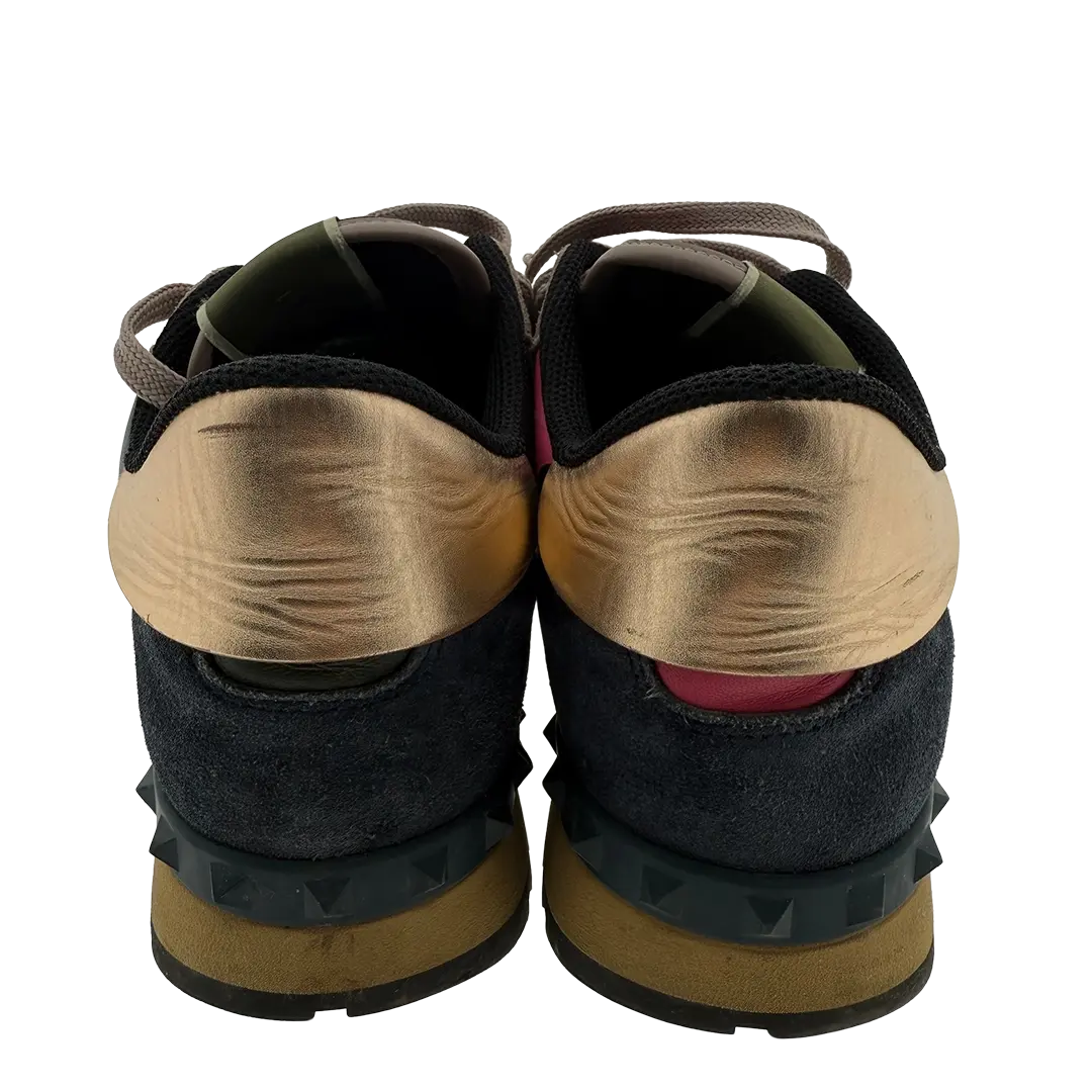 Valentino Garavani Rockrunner Leder Sneaker Camouflage Größe 41 / gut Echtheitscheck