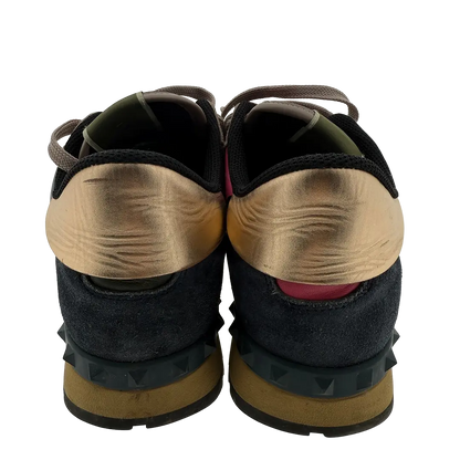 Valentino Garavani Rockrunner Leder Sneaker Camouflage Größe 41 / gut Echtheitscheck