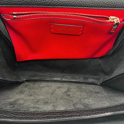 Valentino Garavani Rockstud Handtasche Leder schwarz / sehr gut Valentino