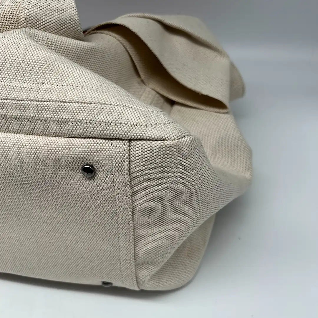 Valentino Garavani Atelier Bag 02 bedruckte Tote Bag aus Canvas mit Lederbesatz / neuwertig Valentino