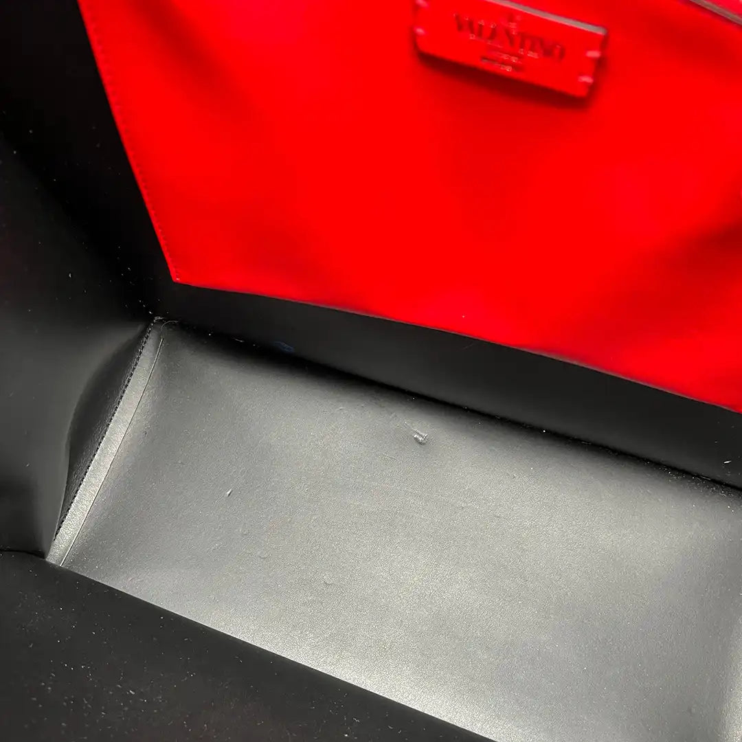 Valentino Garavani Vlogo Logo-print Tote Bag blau / sehr gut Valentino