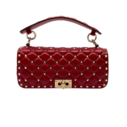 Valentino Garavani Rockstud Spike Schultertasche rot / neuwertig Valentino