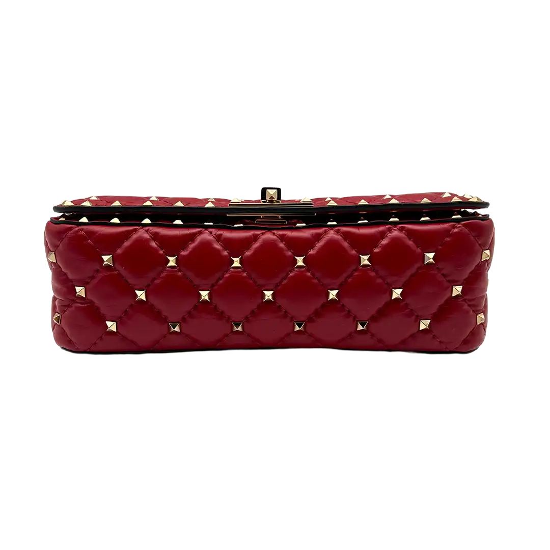 Valentino Garavani Rockstud Spike Schultertasche rot / neuwertig Valentino