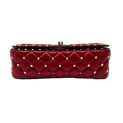 Valentino Garavani Rockstud Spike Schultertasche rot / neuwertig Valentino
