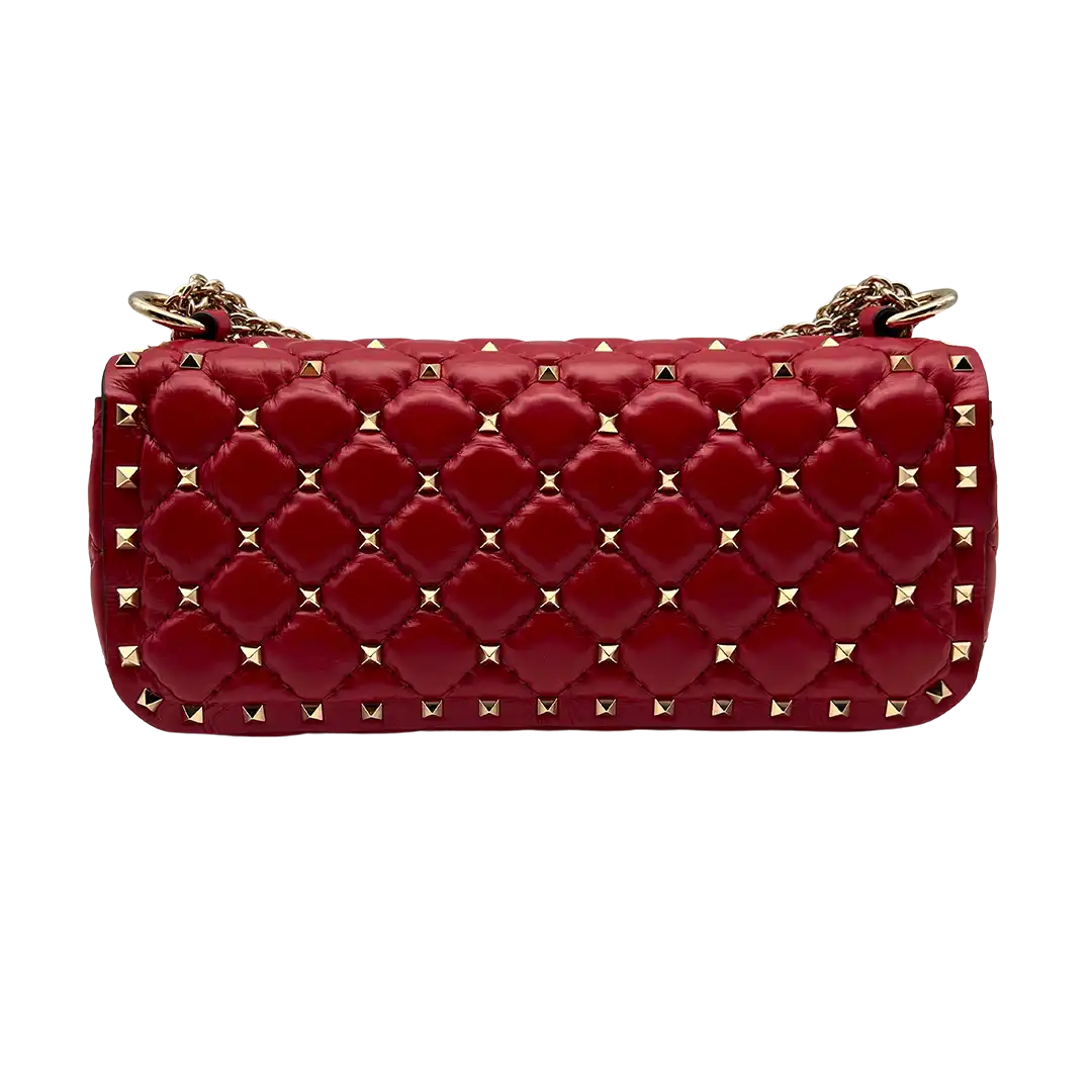 Valentino Garavani Rockstud Spike Schultertasche rot / neuwertig Valentino