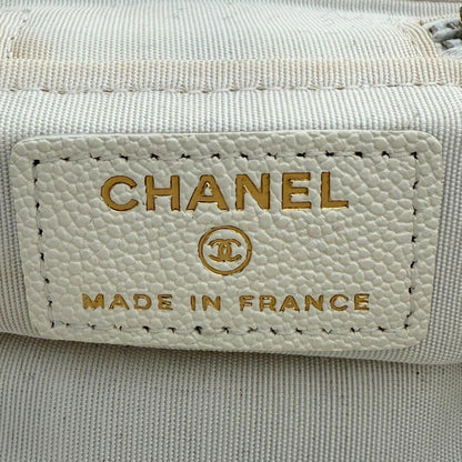 Chanel Mini Top Handle Vanity Tasche Weiß / sehr gut Chanel