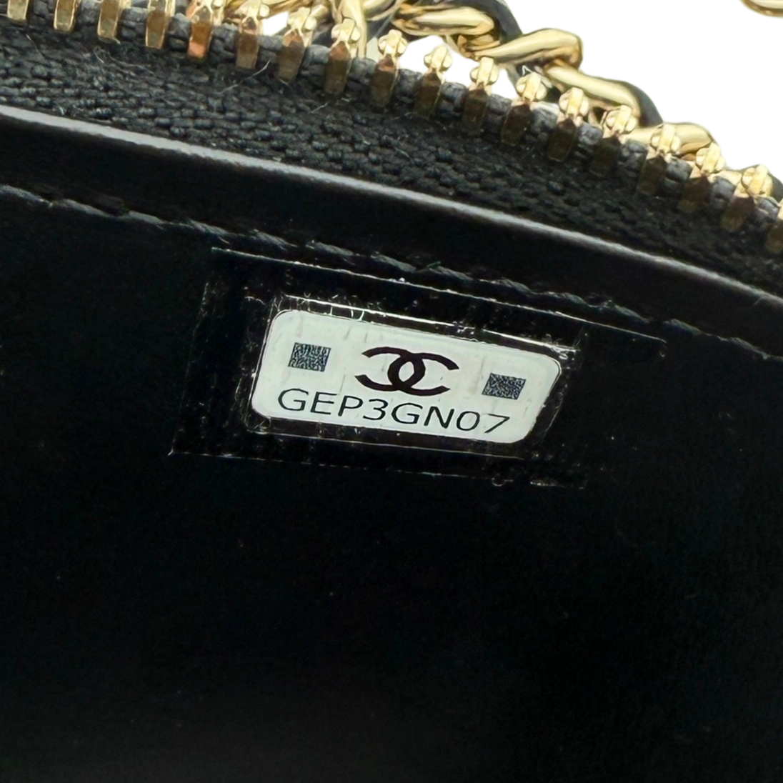 Chanel Vanity A Chain Kaviarleder goldene Hardware Schwarz / sehr gut Chanel