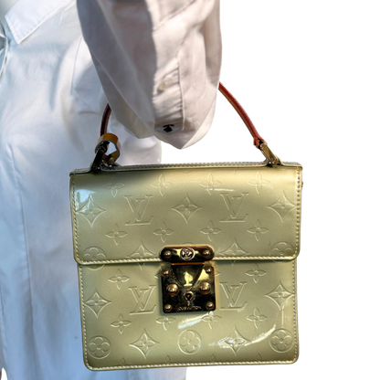 Louis Vuitton Monogram Vernis Spring Street Tasche Grün / gut Louis Vuitton