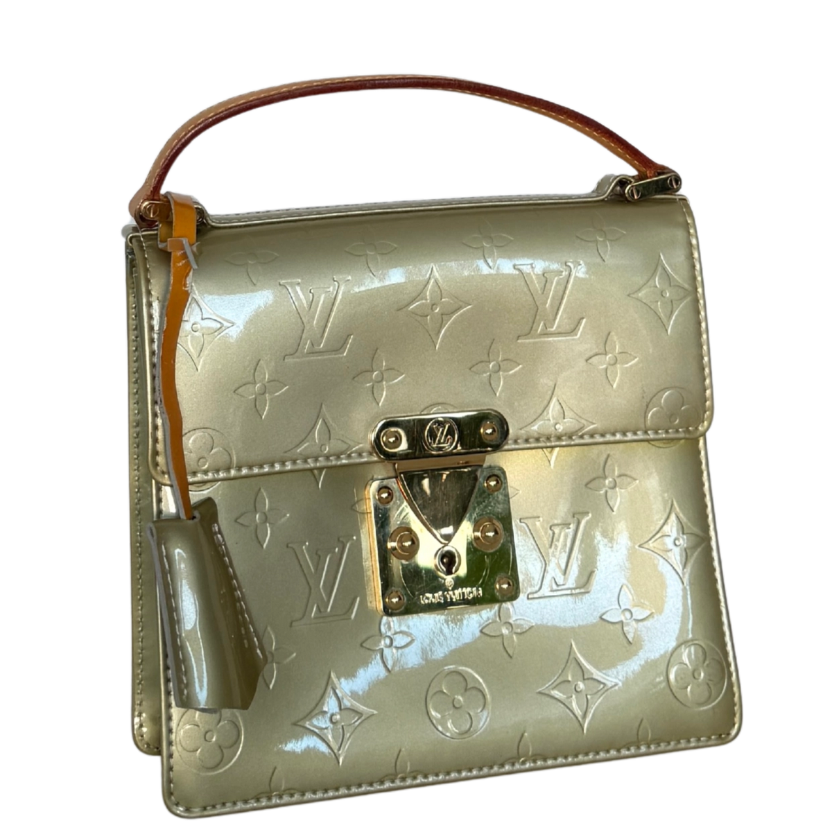 Louis Vuitton Monogram Vernis Spring Street Tasche Grün / akzeptabel Louis Vuitton